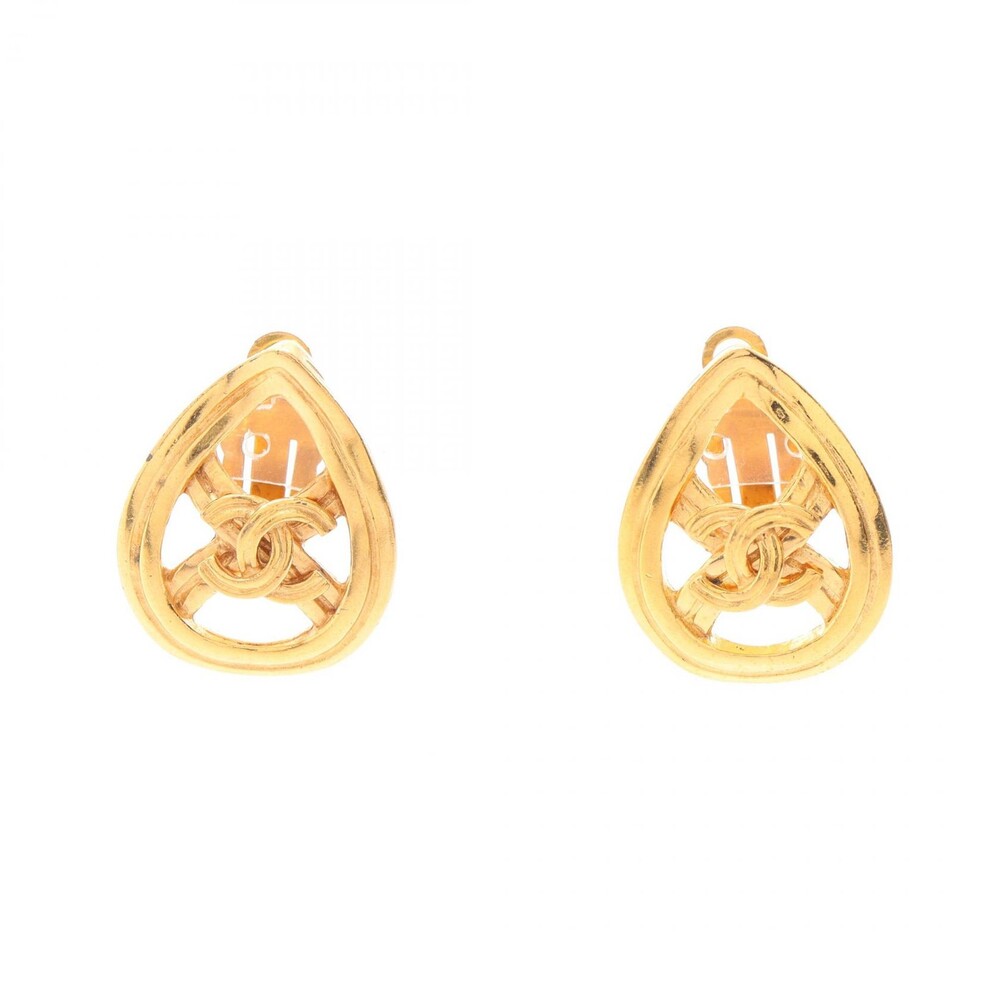Chanel Coco Mark Drop Earring Gold #295882C43B